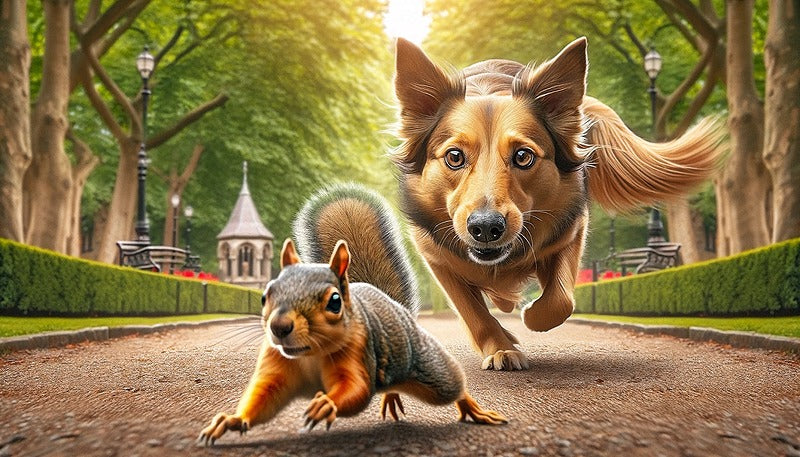 Squirrels and rabbits!